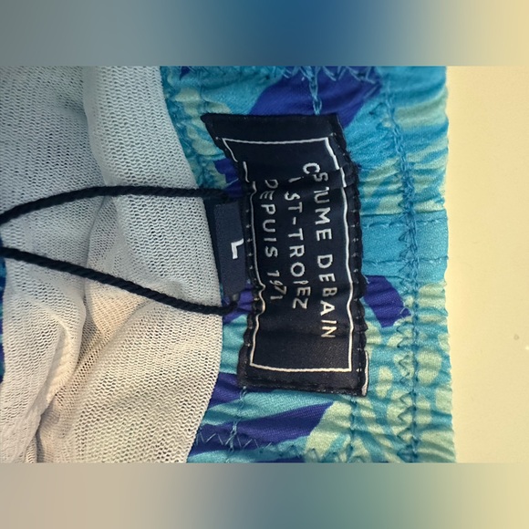 NWT Vilebrequin Men’s Swim Trunks Ronde Des Tortues Blue Topaz Moorea - Picture 7 of 12